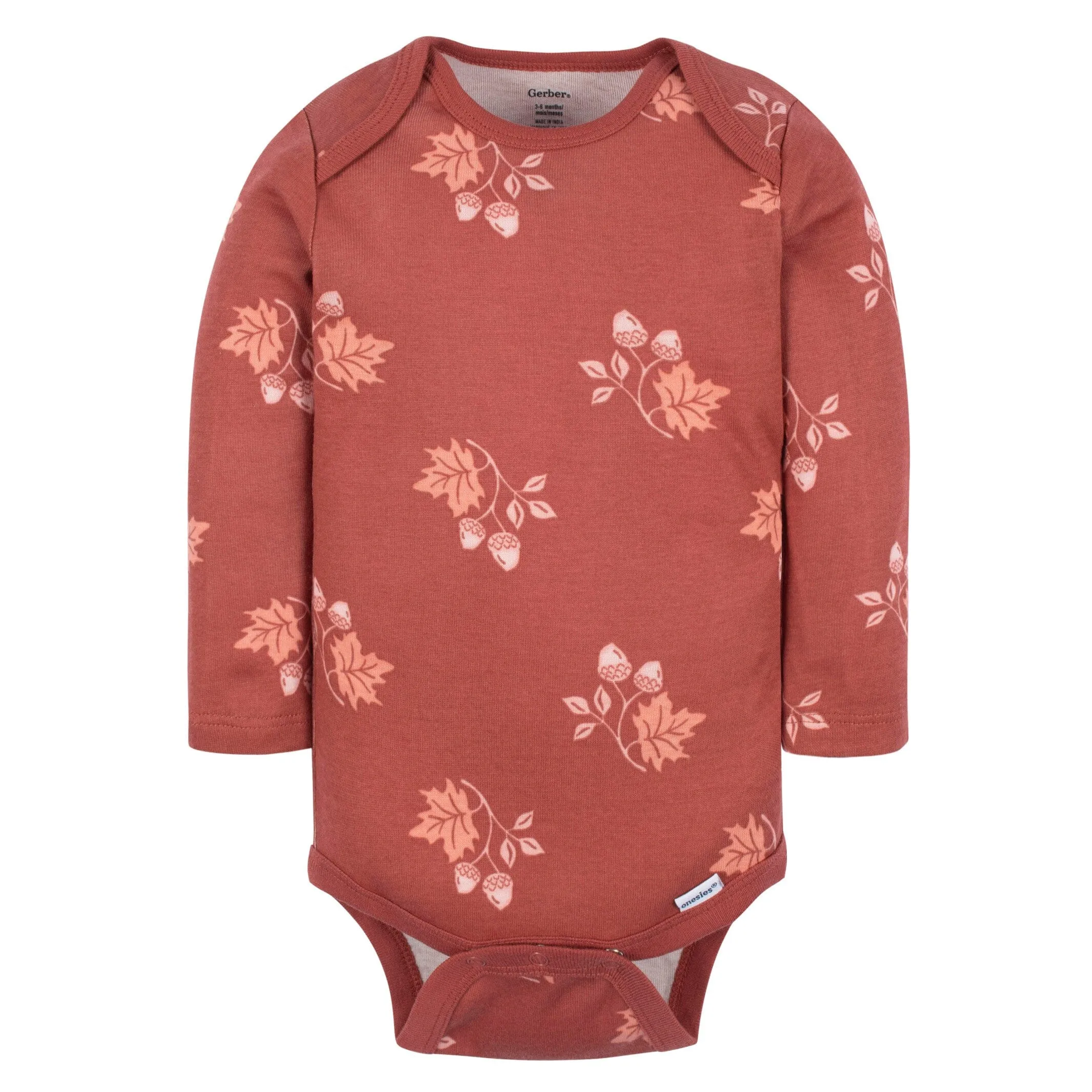 6-Pack Baby Girls Leaves Onesies® Bodysuits