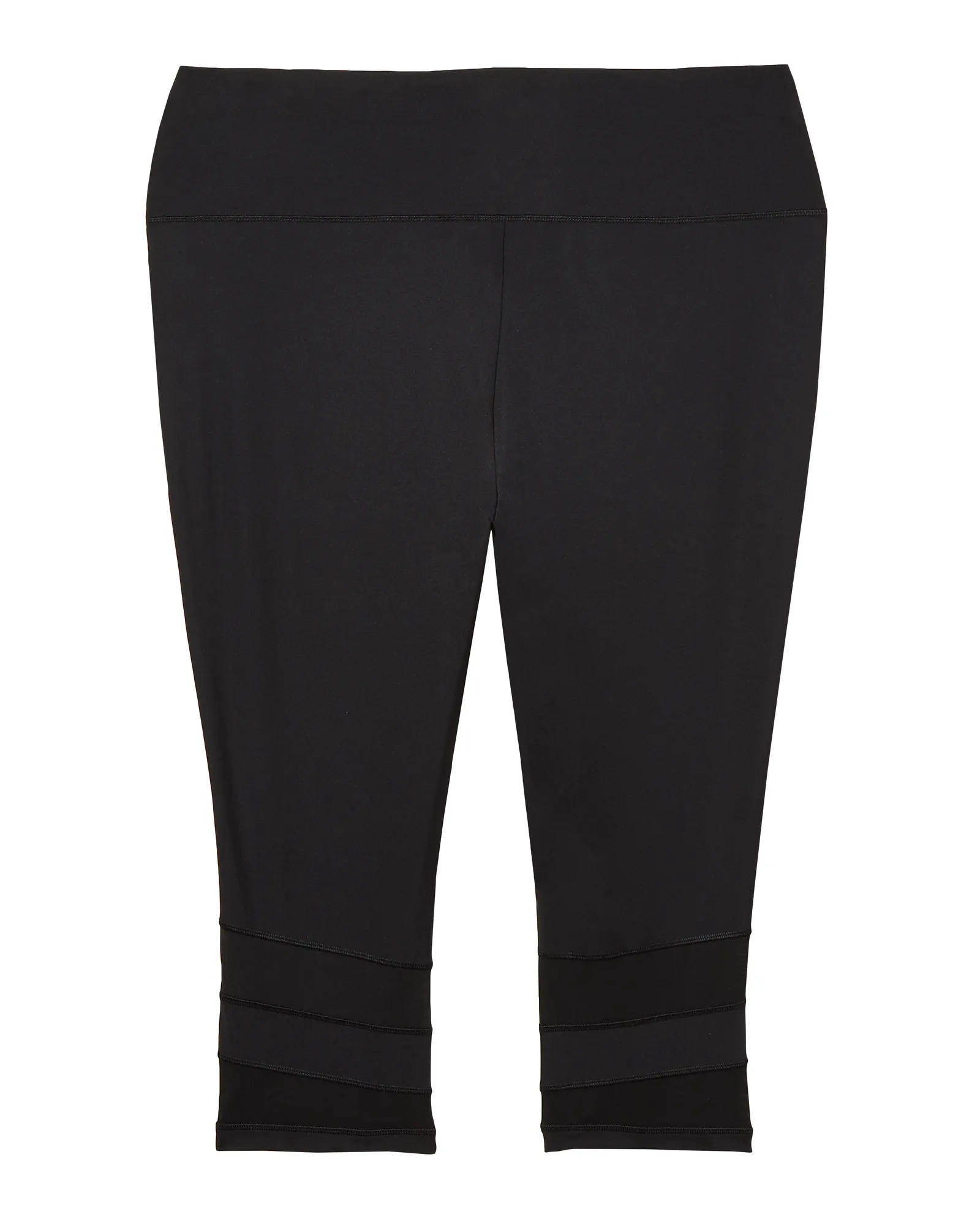Ainslie Capri Tights with Mesh Detail | Black