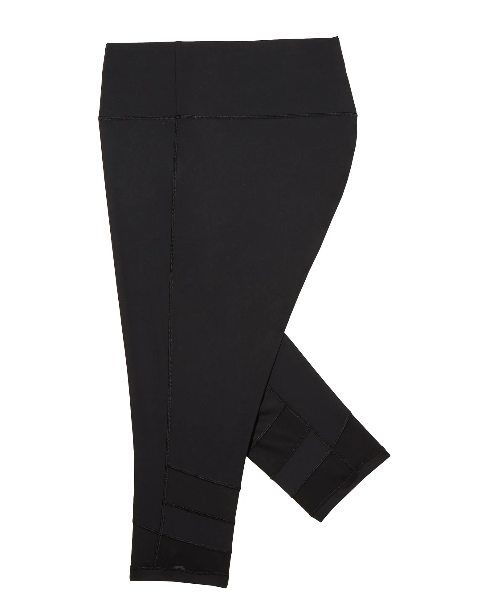 Ainslie Capri Tights with Mesh Detail | Black