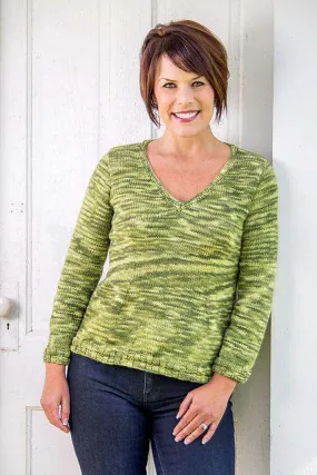 Basix Portland Top-Down Sweater PATTERN ONLY