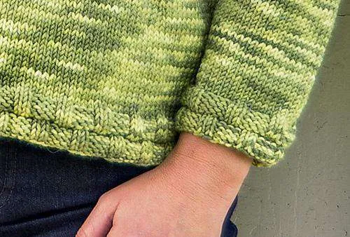 Basix Portland Top-Down Sweater PATTERN ONLY