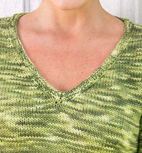 Basix Portland Top-Down Sweater PATTERN ONLY