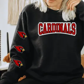 Cardinals Sleeve Crew Neck Pullover-Youth