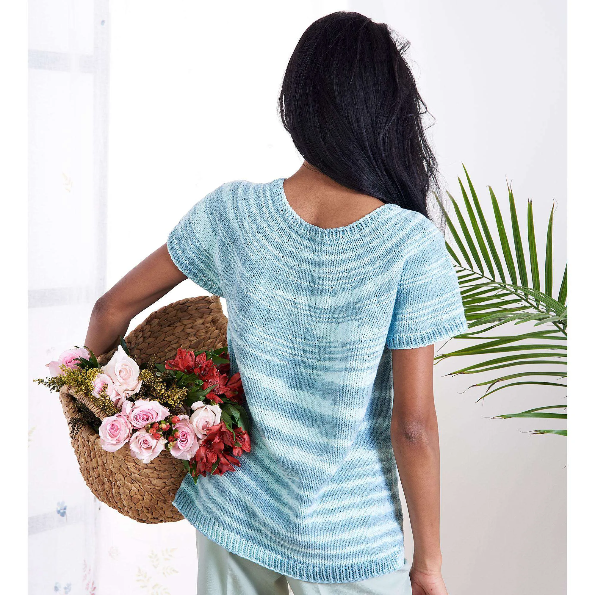 Caron Top Down Knit Tee