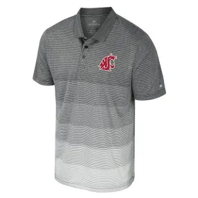 Colosseum Mens AI Striped Mesh Polo