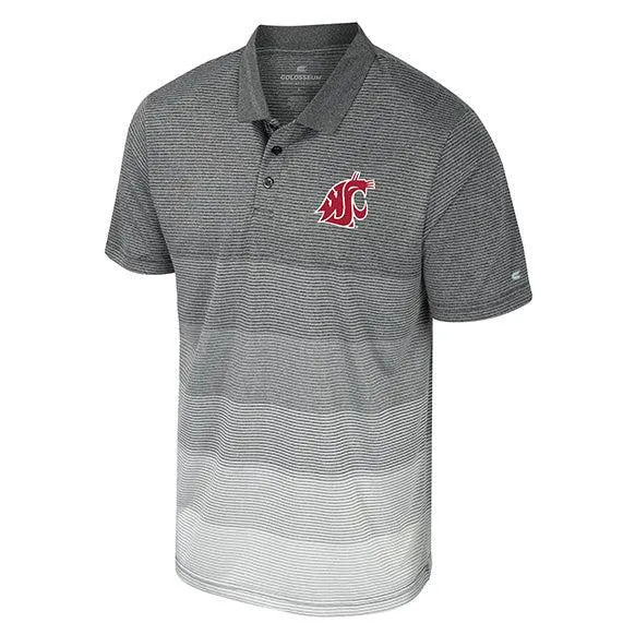 Colosseum Mens AI Striped Mesh Polo