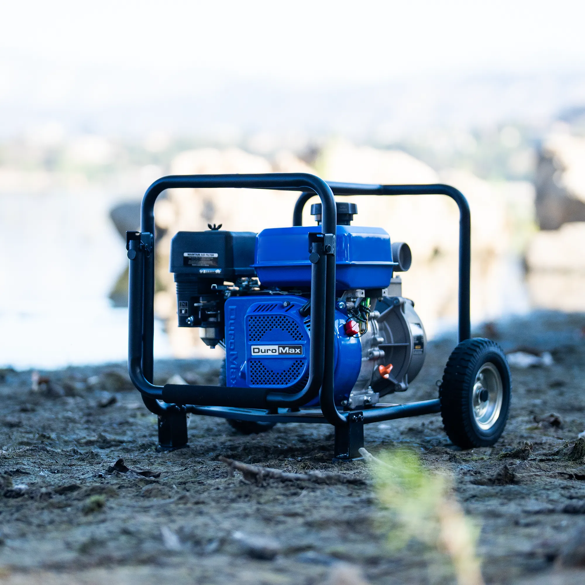 DuroMax XP7HPE 208cc 3/4" Shaft Recoil/Electric Start Horizontal Gas Engine