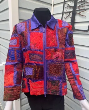Free Motion Frenzy Jacket - Red/Purple