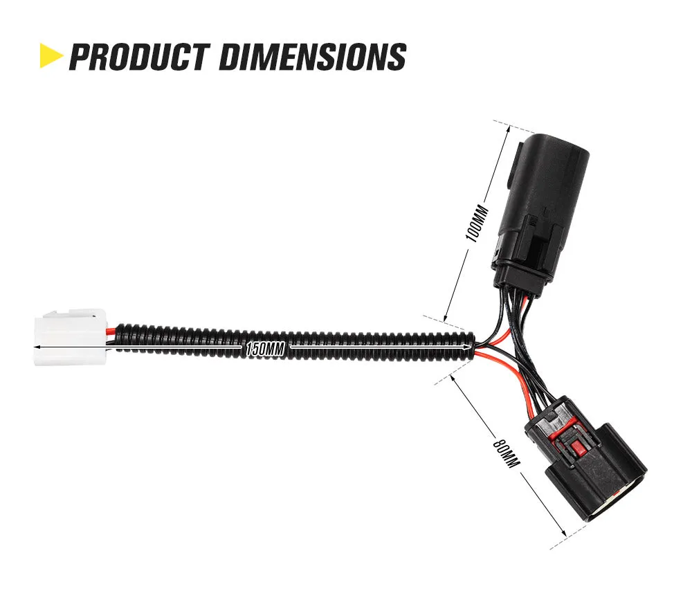 Lightfox Wiring Harness Kit for Ford Ranger Raptor & Everest Plug and Play