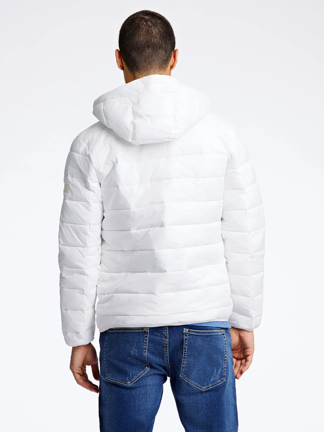 Lindbergh Men Off White Solid Jacket