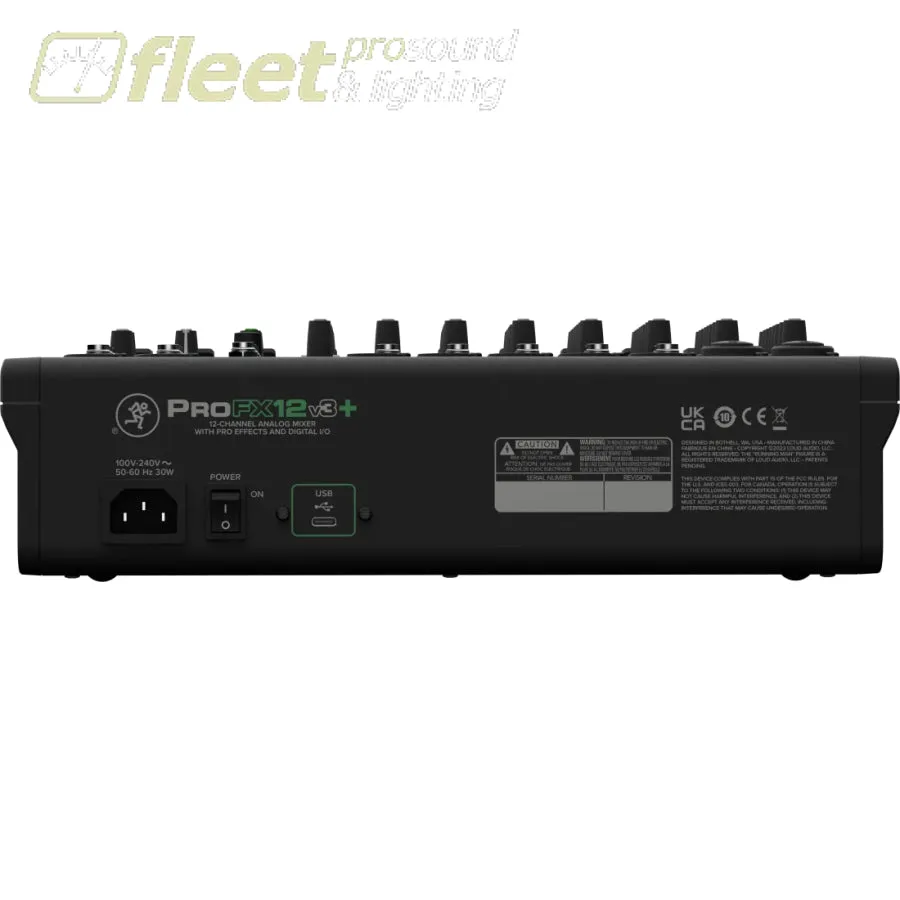 Mackie ProFX12v3  12-Channel Professional Effects Mixer with Bluetooth