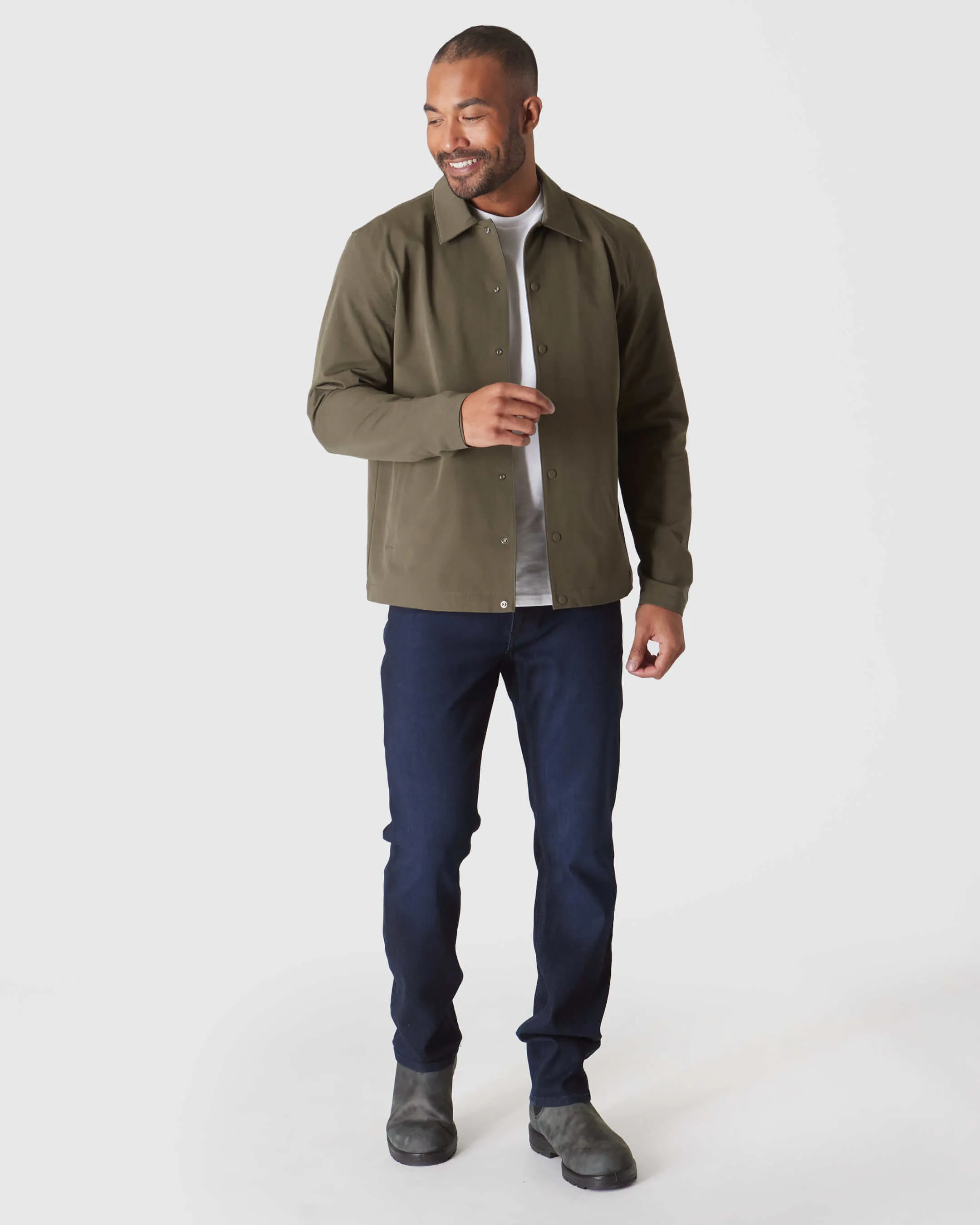 Military Green Coaches Jacket
