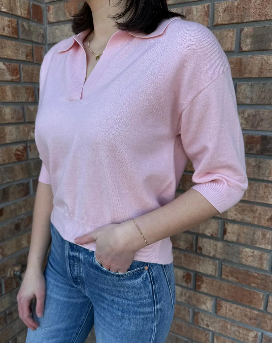 Plume Sweater Pale Rose