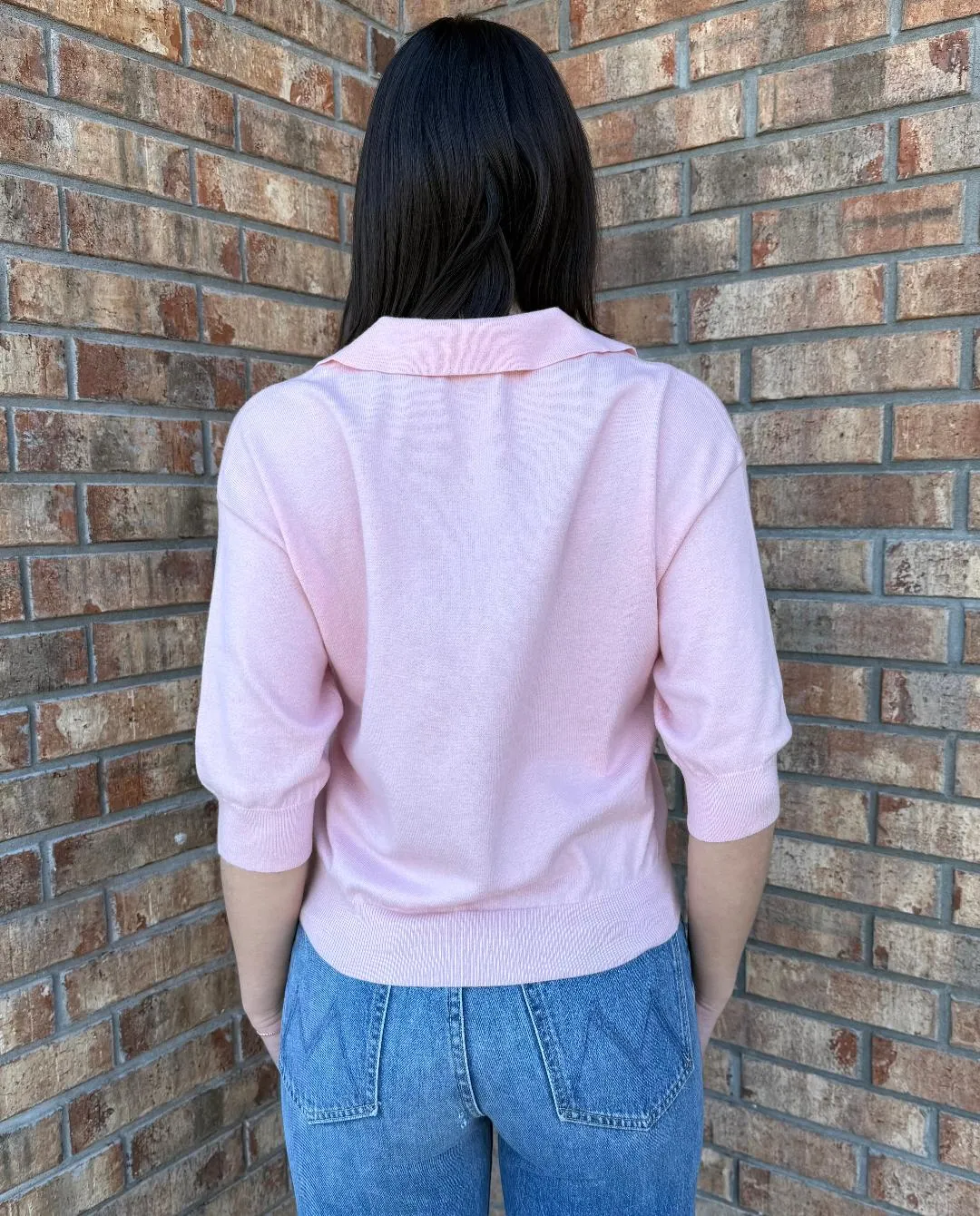 Plume Sweater Pale Rose