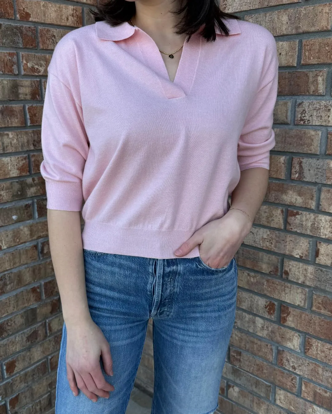Plume Sweater Pale Rose