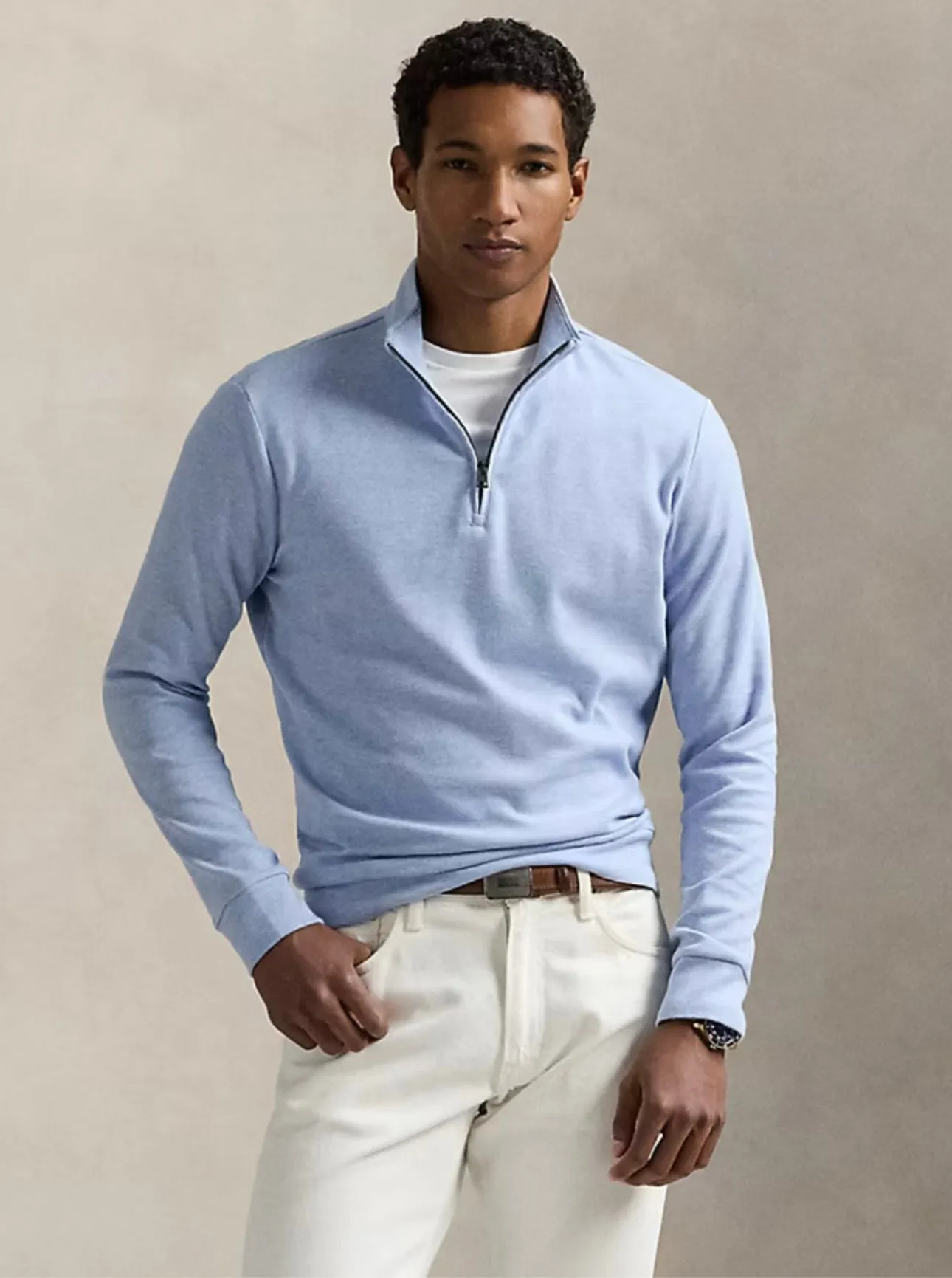 POLO RALPH LAUREN - JACQUARD 1/2 ZIP PULLOVER