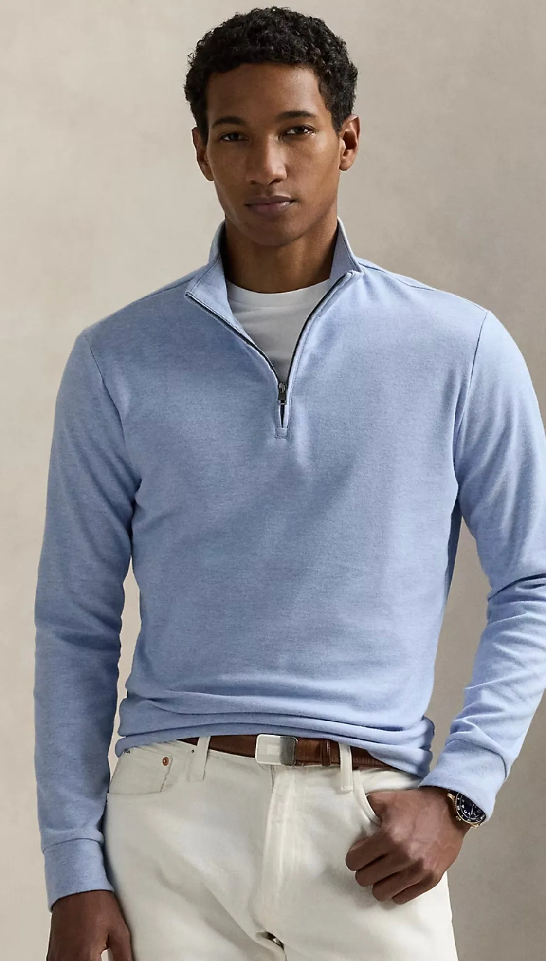 POLO RALPH LAUREN - JACQUARD 1/2 ZIP PULLOVER