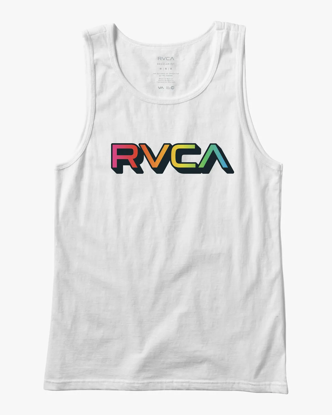 RVCA BIG GRADIENT TANK WHITE