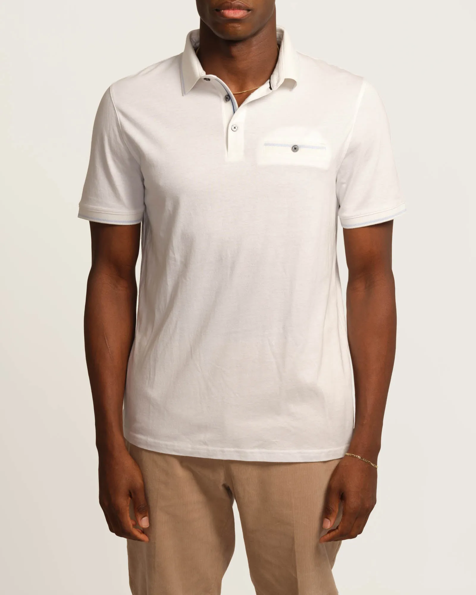 Short Sleeve Knit Birdseye Polo Shirt