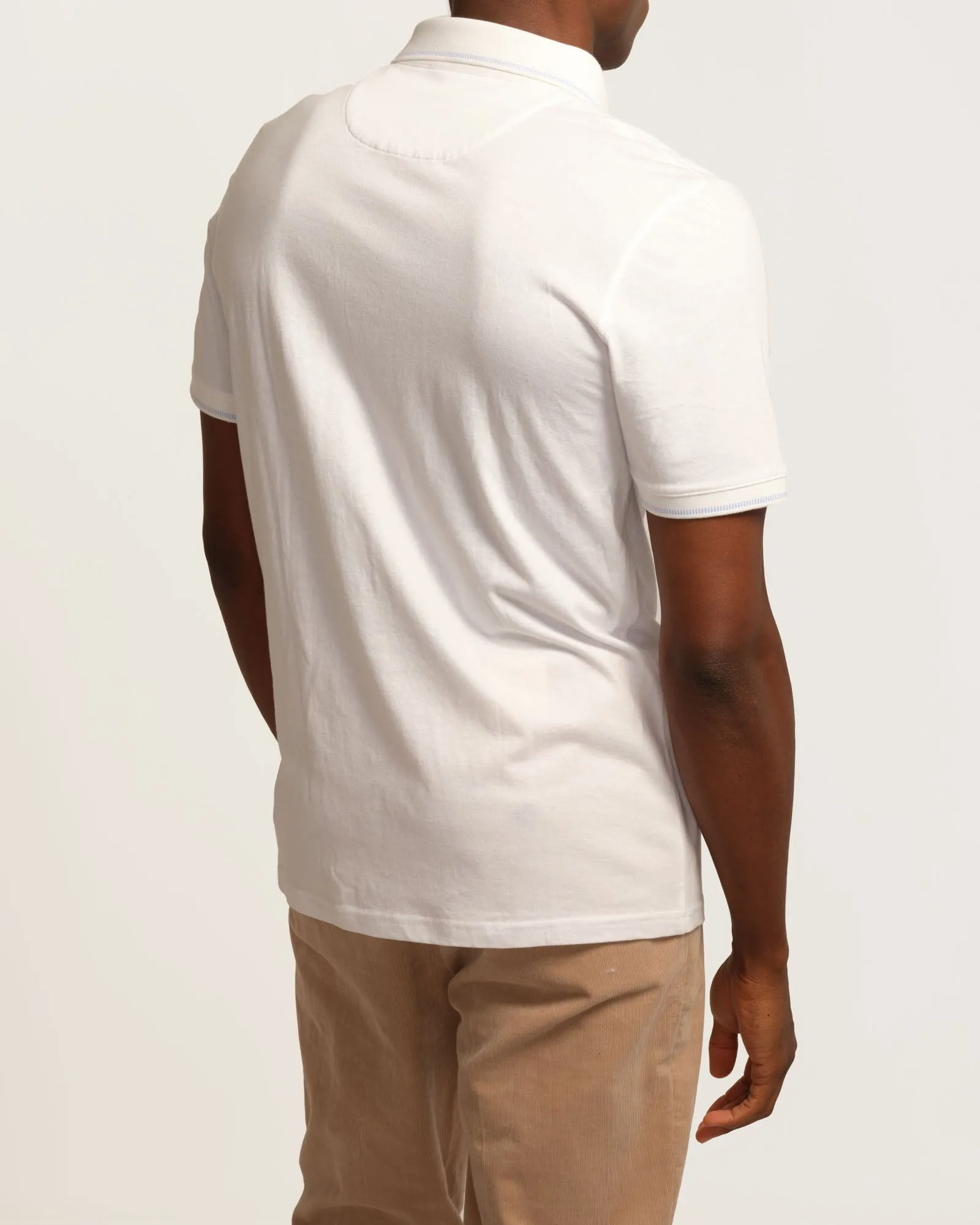 Short Sleeve Knit Birdseye Polo Shirt