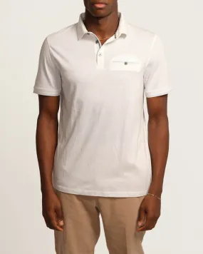 Short Sleeve Knit Birdseye Polo Shirt