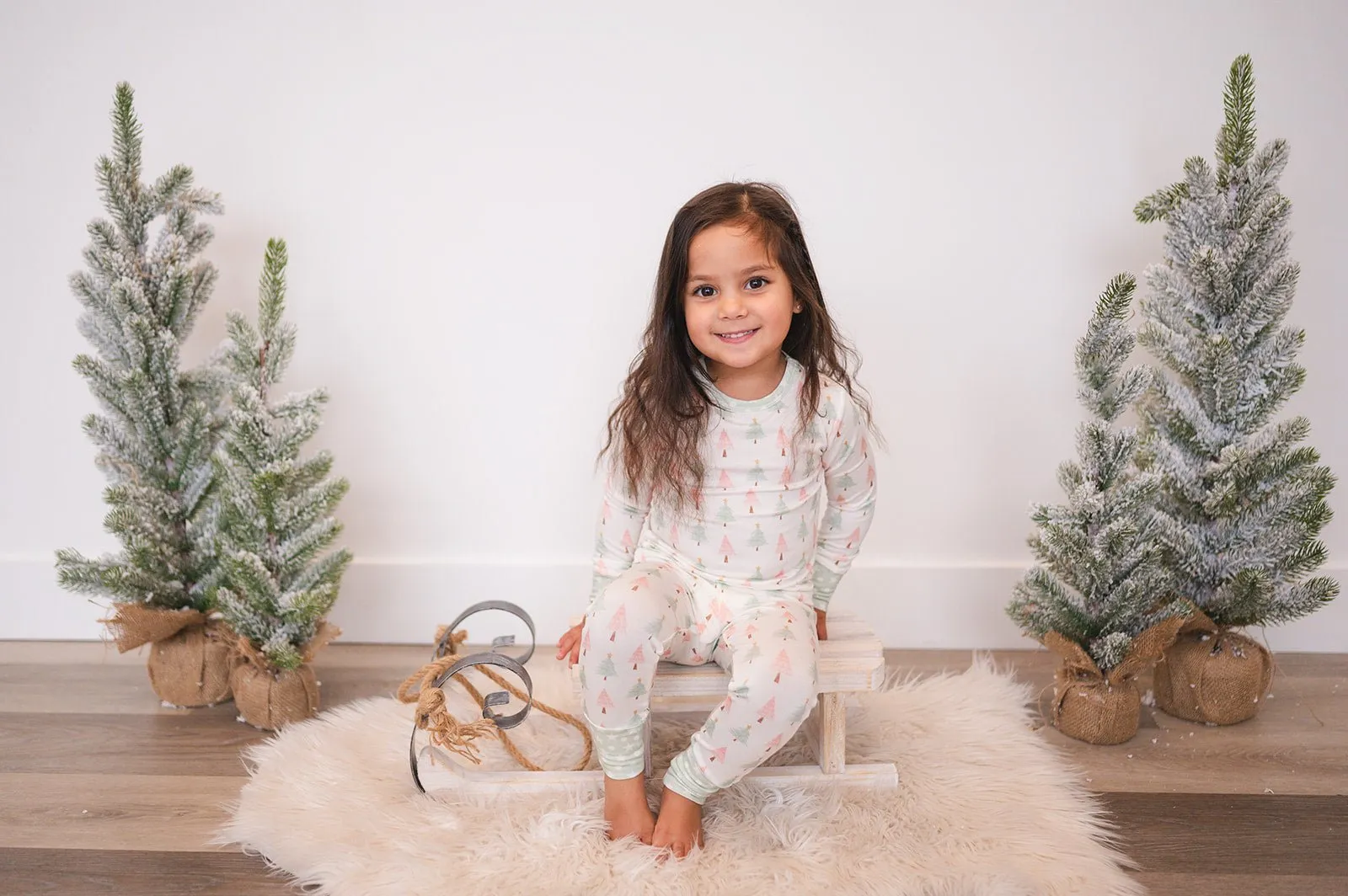 Two-Piece Pajama Set - Sweet Christmas Trees