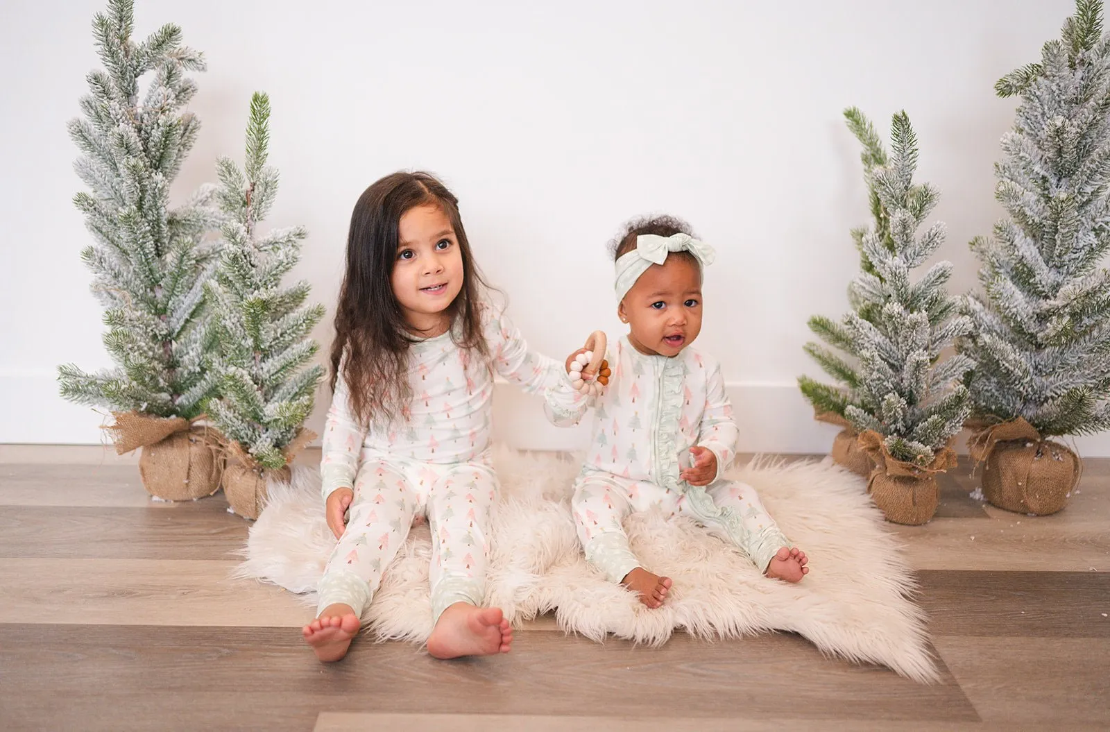 Two-Piece Pajama Set - Sweet Christmas Trees