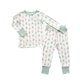 Two-Piece Pajama Set - Sweet Christmas Trees