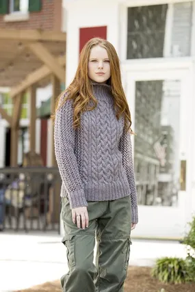Universal Yarn Deluxe Cable Collection Patterns - Cold Mountain Pullover - PDF Download
