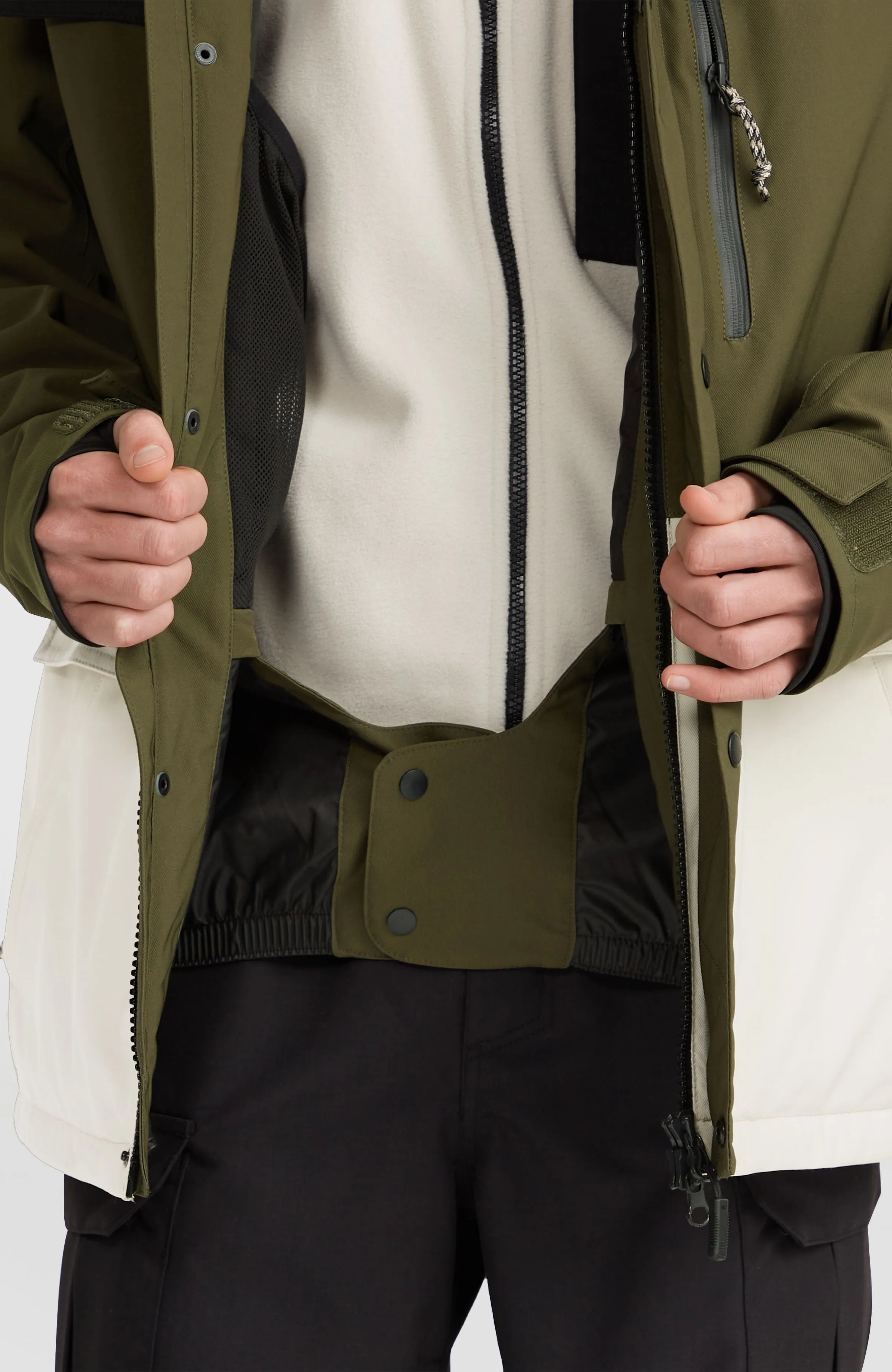 Utility Pro Hybrid Snow Jacket | Forest Night Colour Block