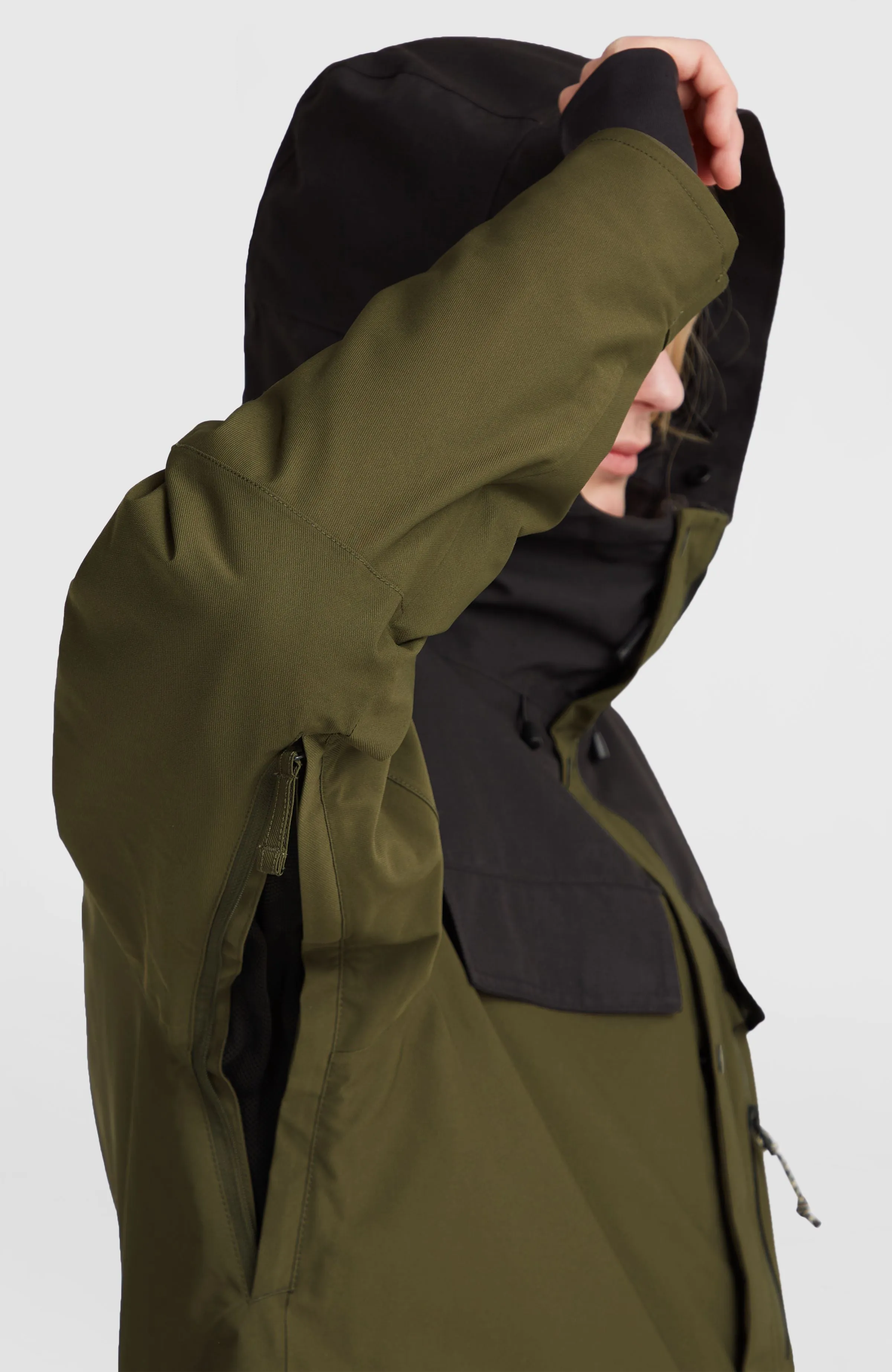 Utility Pro Hybrid Snow Jacket | Forest Night Colour Block