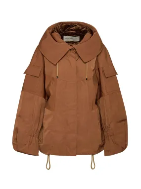 Water Repellent Nylon Hood Jacket