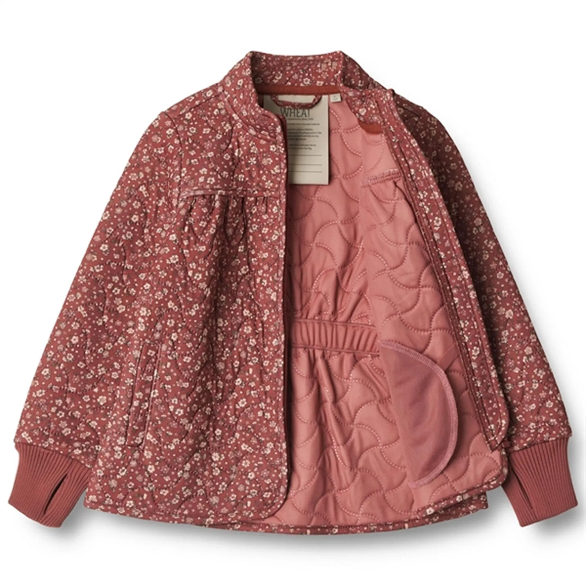 Wheat Thermo Red Flowers Jacket Thilde