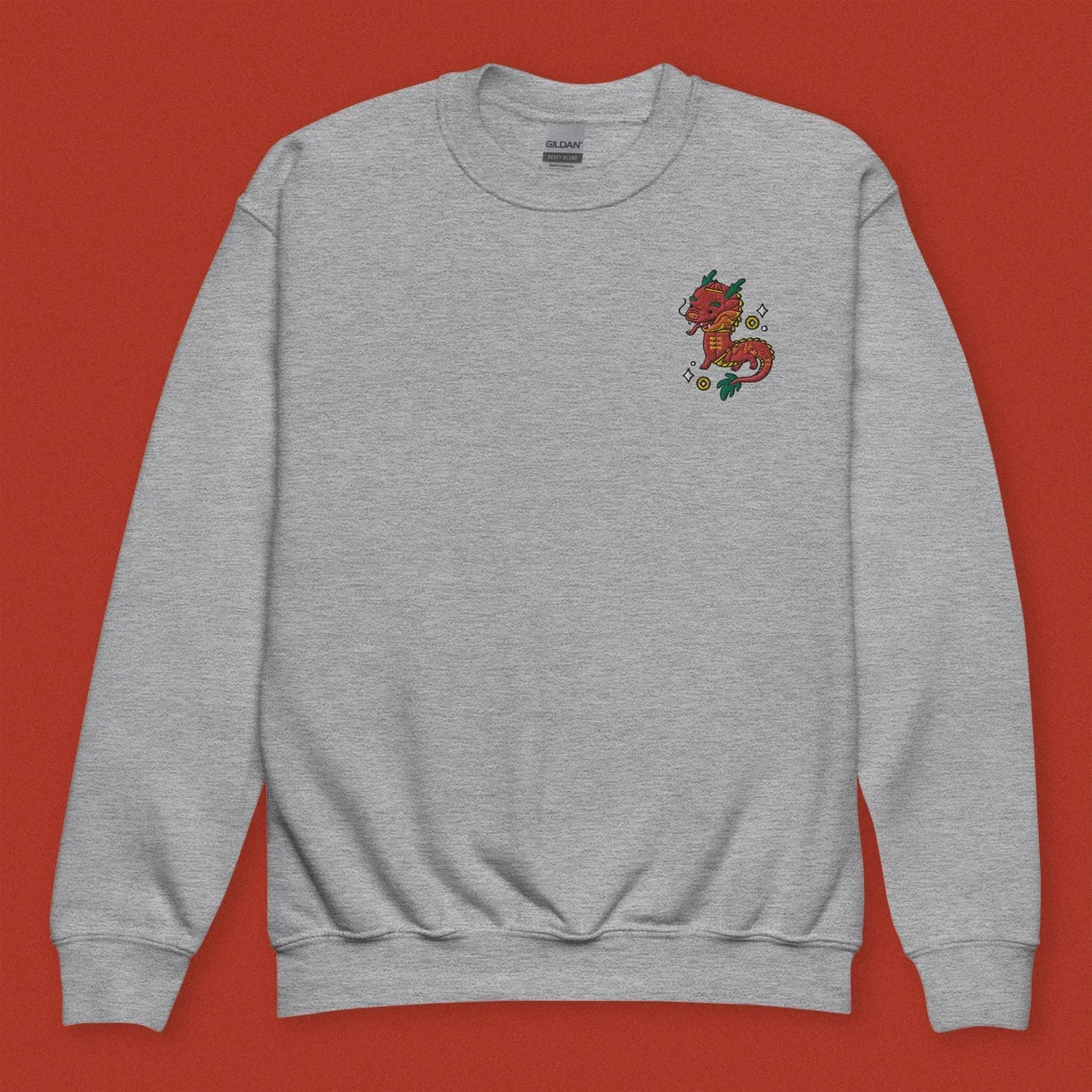 Year of the Dragon Embroidered Kids Sweatshirt