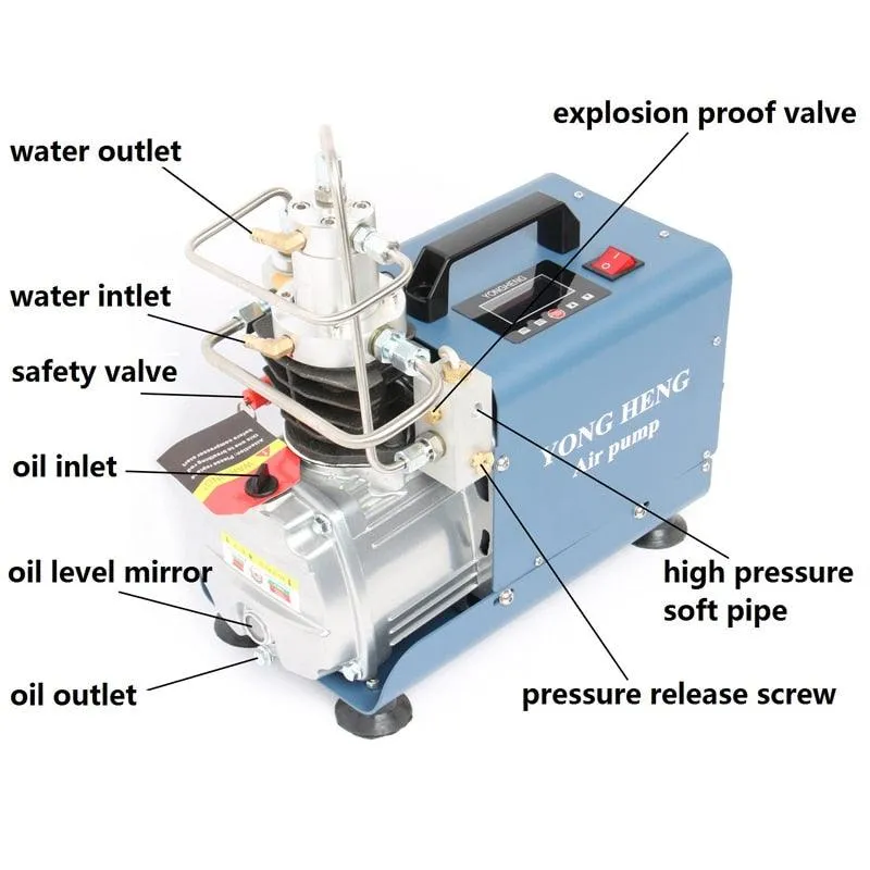 YONGHENG 4500 PSI AUTO-SHUTOFF DIGITAL COMPRESSOR